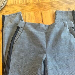 Plaid stretchy women’s business dress pants